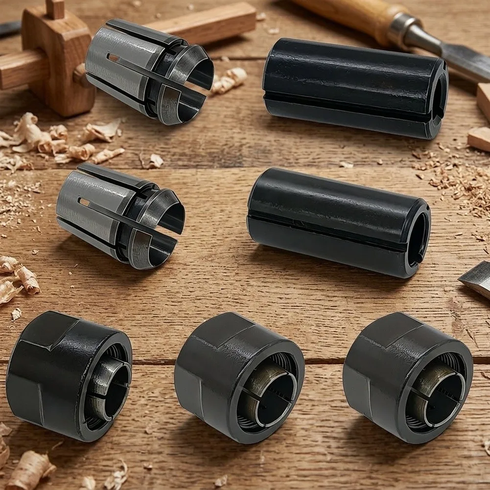 7pcs Collet Chuck Nuts Kit 1/2 inch for 323421 M12SC KM12SC M12V2 M12VE KM12VCM M12V2M M12VCM M12VEM 12.7mm 12mm