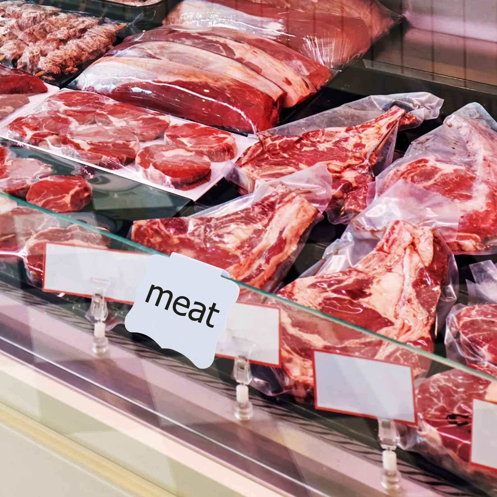 

16 шт., держатель ценника, пластиковая подставка для этикеток для контейнеров, корзины, коробки, зажим для дисплея, органайзер для хранения, сортировка, водонепроницаемый, многоразовый