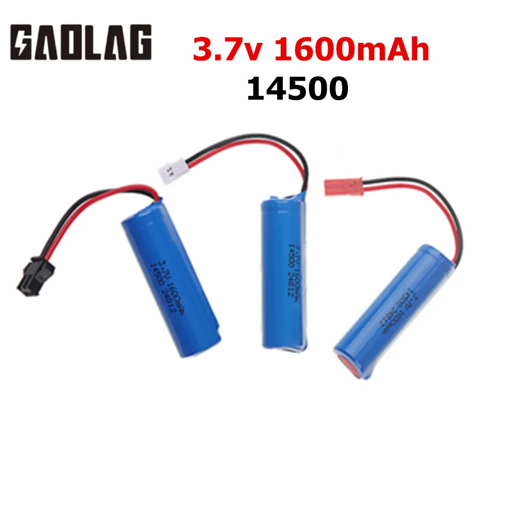 Akumulator 3,7 V 1600 mAh 14500 do JJRC C2 D828 RC Stunt Car Parts Akumulator Lipo 3,7 V do TKKJ H116 Mini R/C Łódź Zabawki Akcesoria