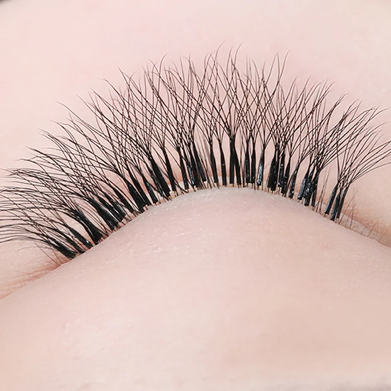 Yelix 5D Lashes W Shaped Eyelashes Natural Premade Volume Fans C/D/L/M Curl W Shape Przedłużanie rzęs Materiały do makijażu