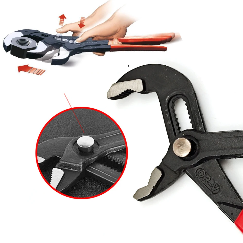 Multi-function Water Pump Pliers adjustable opening pipe pliers Universal Wrench Grip Pipe Pliers Plumber manual repair tool