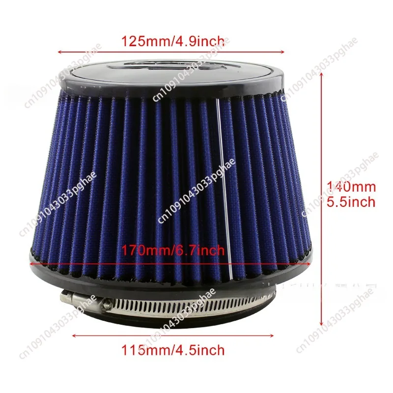 Large diameter 4.5inch air intake car mushroom head air filter