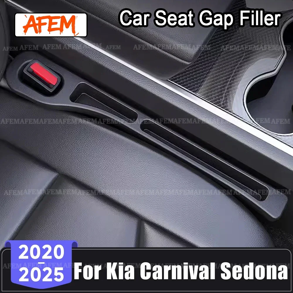 For Kia Carnival Sedona KA4 2020 2021 2022 2023 2024 2025 2PCS Universal Car Seat Gap Anti-leak Stopper Slot Gap Organizer