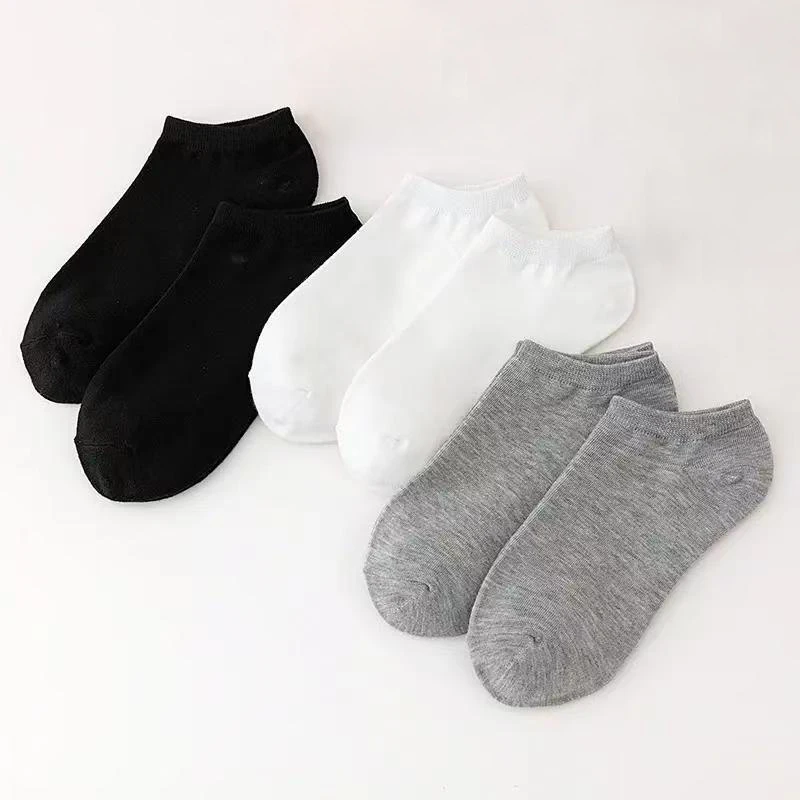 24 Paar schwarze, weiße und graue Kinder-Socken in Grundfarben, lässige Knöchelsocken, geeignet für Jungen und Mädchen für Frühling und Sommer – Detail 4