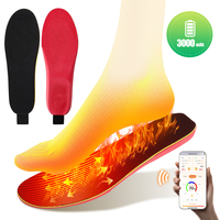 USB Electric Heated Shoe Insoles With Remote Control Rechargeable Warming Feet Pad Warmer Sock Pad Winter Heating Insole Warm