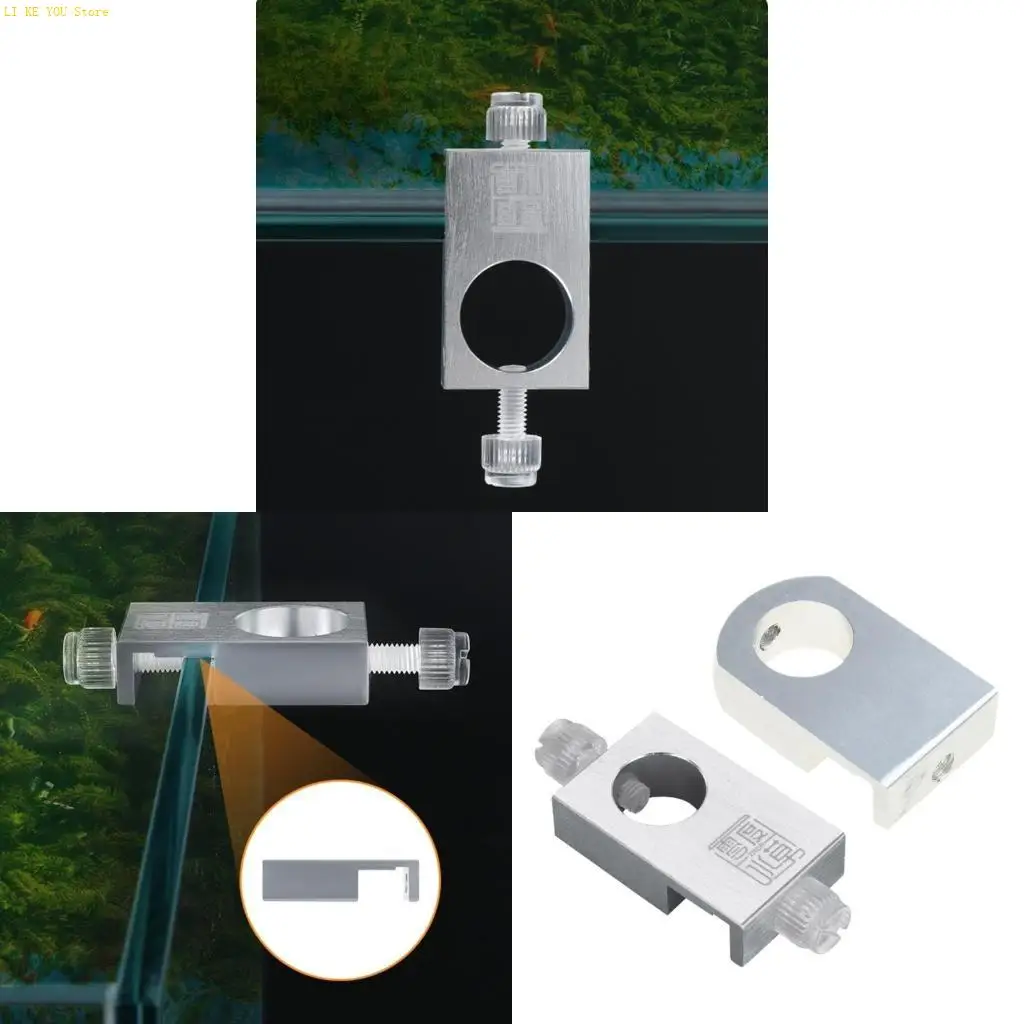 W3JE Elegant FishTank Hose- Fix Clip for Aquarium Inflow- Outflow- Pipe Feed Holder