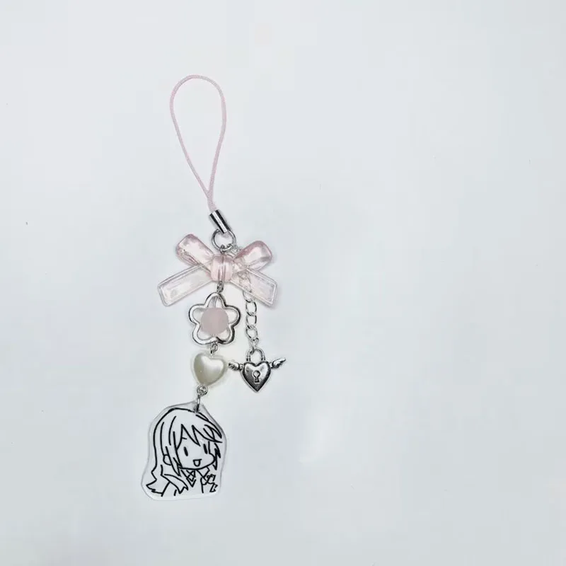 super cute horimiya anime hori and miyamura matching phonecharm keychain