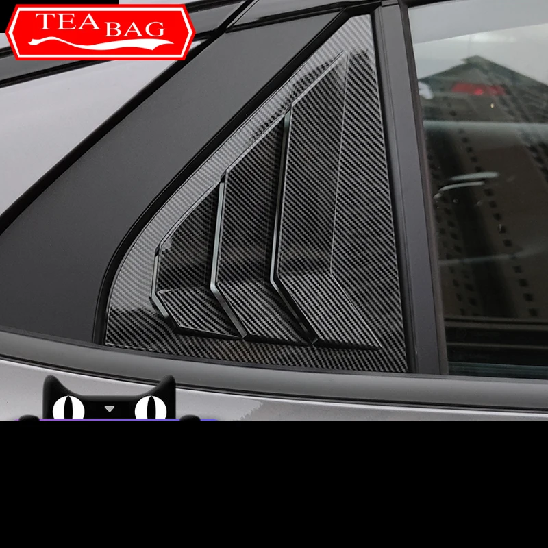 For Trumpchi GAC Empow R 2022-2024 Car Styling Rear Side Window Decorative Stickers Body Rear Triangle Trim Cover Accessories