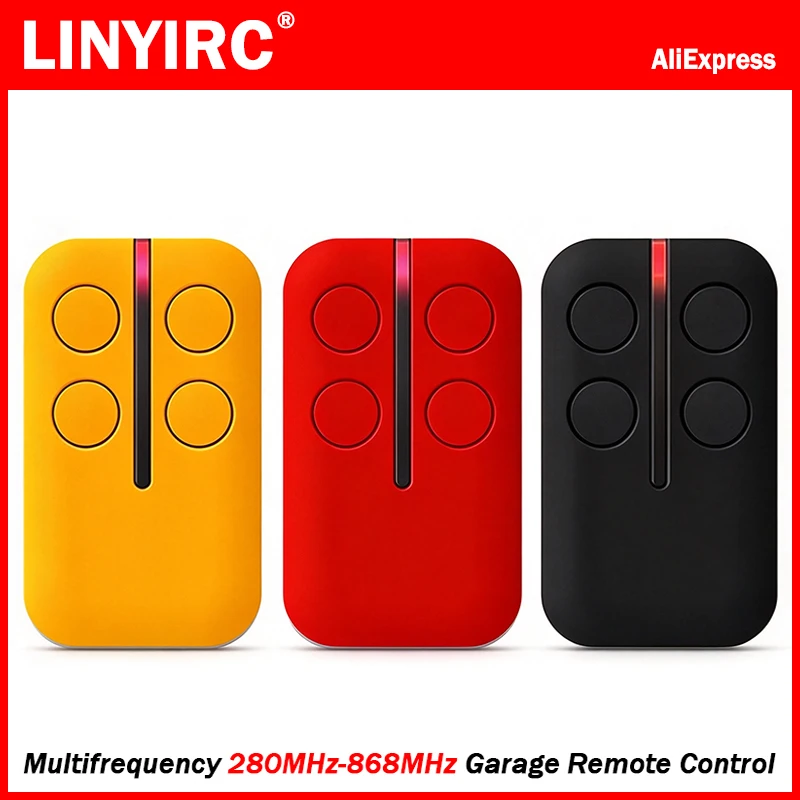 Multifrequency Garage Door Remote Control Duplicator Auto Scan 280MHz-868MHz Code Clone Self-copying Automation For Gates Opener