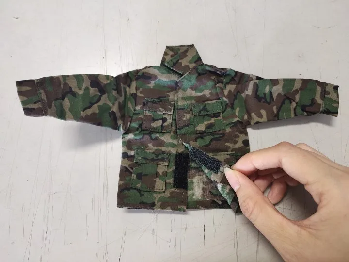 1/6スケール ジャングル迷彩戦闘服 コート パンツ 服セット モデル 12