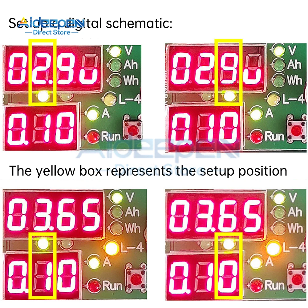 110W 60W 9.99A 30V Battery Capacity Tester DC Electronic Load Lithium Discharge Monitor Power Supply Discharge Capacity Checker