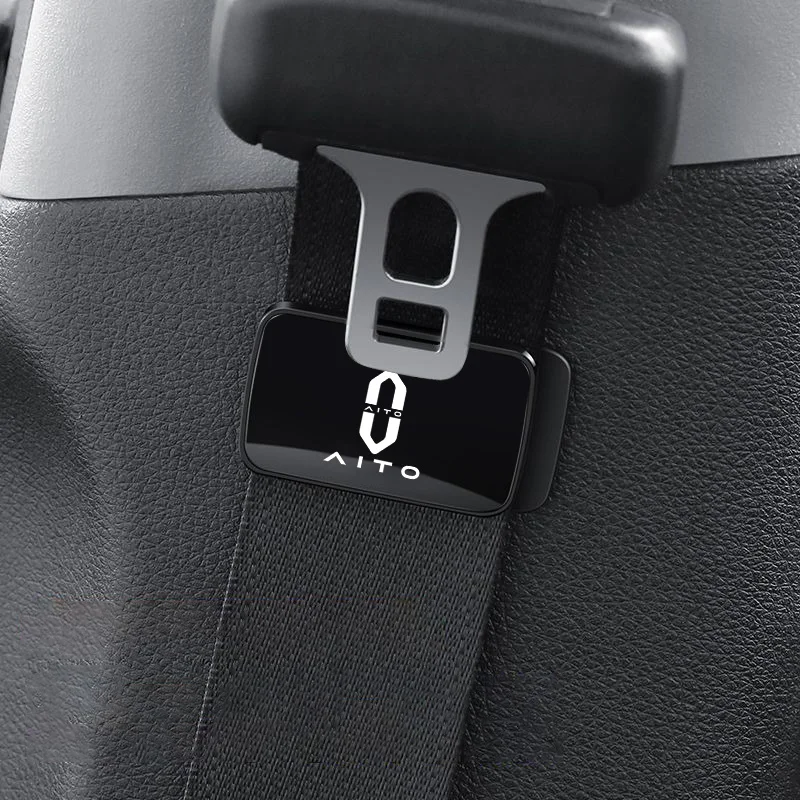

Car Seat Belt Holder Stabilizer Magnetic Adjustable Anti Slip Clip For AITO M9 EV M5 M7 2023 2025 2024 Automobile Logo Accessory