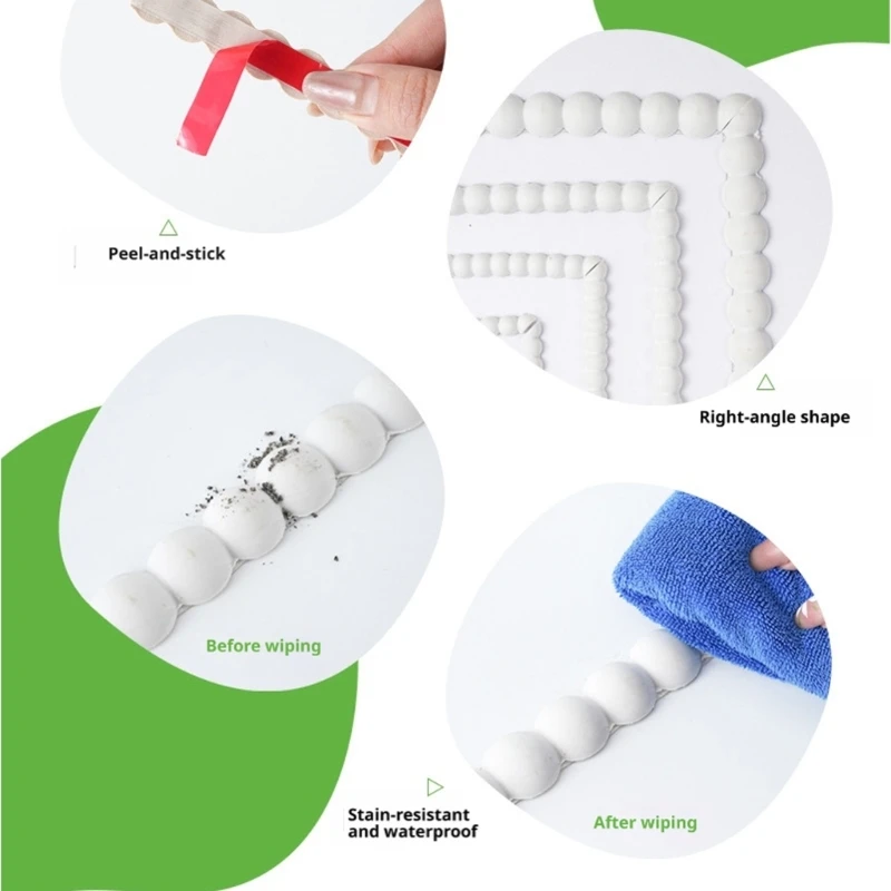 Flexible Adhesive Trim Molding PVC Bendable Molding for Mirror Frames, Cabinet Doors, Furniture Edging, Wall Panels high quality