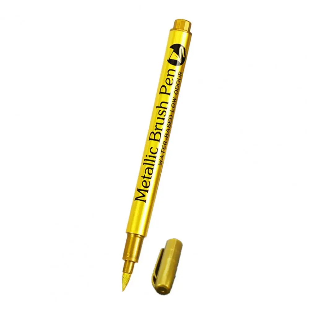 Creative Marker Pen  Waterproof Bright Color Paint Marker  Golden Silver Color Graffiti Marker