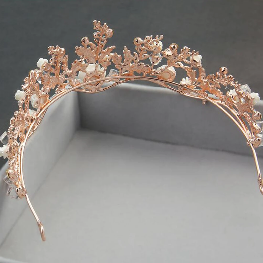 

Headb Hair Decor Rhinestone Headdress Accessories Girls Crystal Bridal Alloy H made Elegant Wedding Party