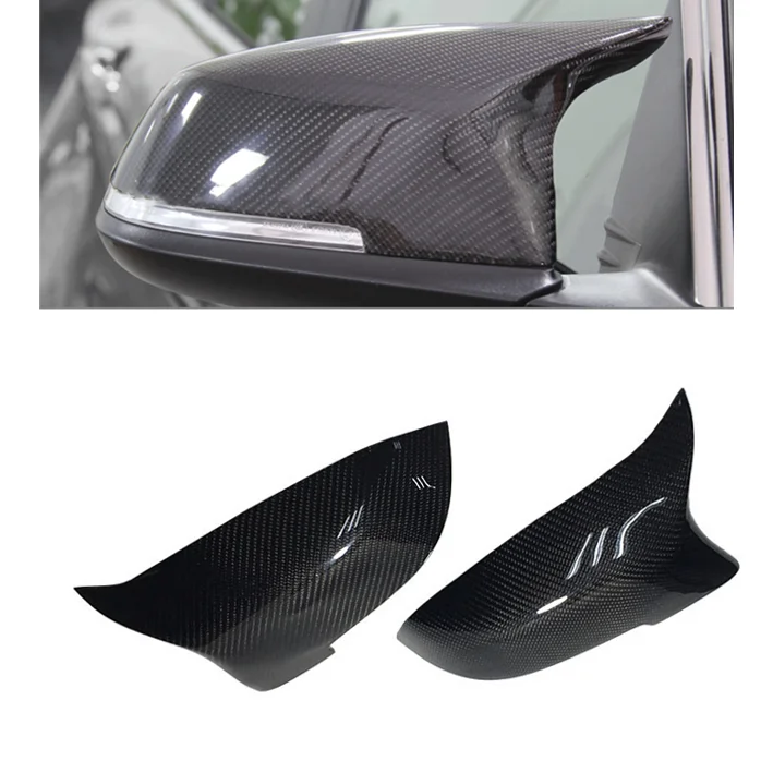 

Carbon Fiber M Style Side Mirror Cover for 5 6 7 Series F01 F02 F07 F10 F11 F18 2013+ Rearview Auto Replacement