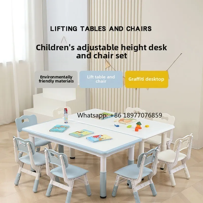 Kindergarten Tables And Chairs Children's Liftable Learning Table Household Writing