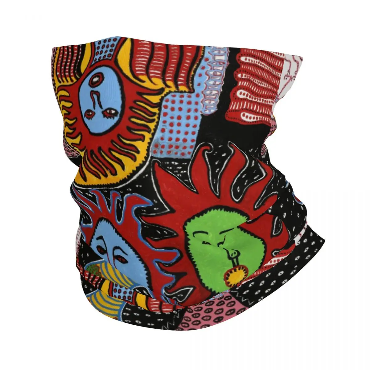 Yayoi Kusama Abstract Painting Neck Gaiter Women Men Windproof Winter Bandana Scarf for Ski