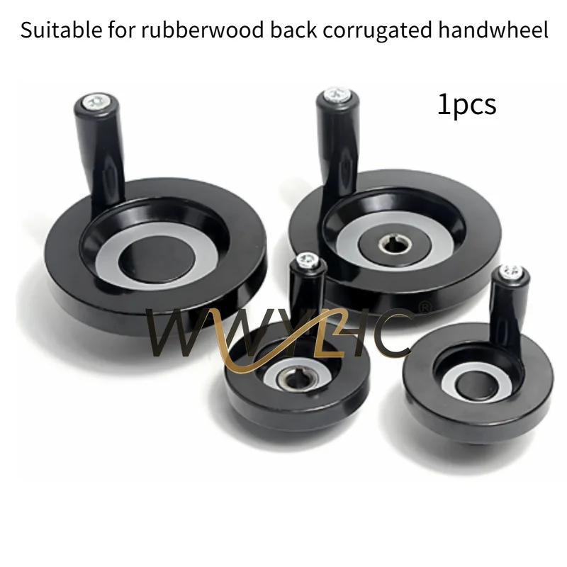 

Aluminum Alloy Handwheel with Rubberwood Crank Handle Suitable for Mini Machine Tool Hardware Accessories