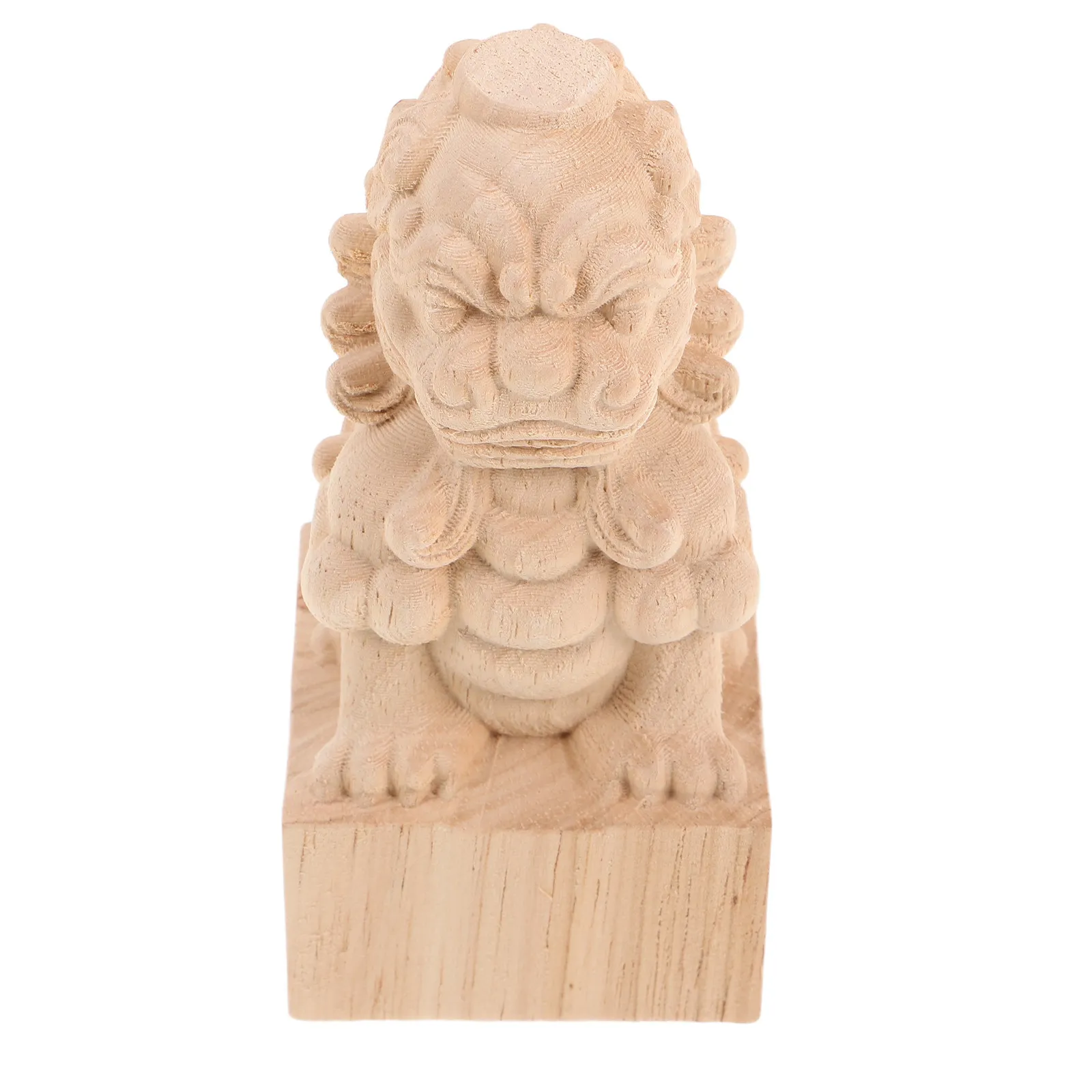 Exquisitely Carved Solid Wood Column Caps Garden Arch Bridge Decor Outdoor Pillar Top Finials Classic Chinese Style