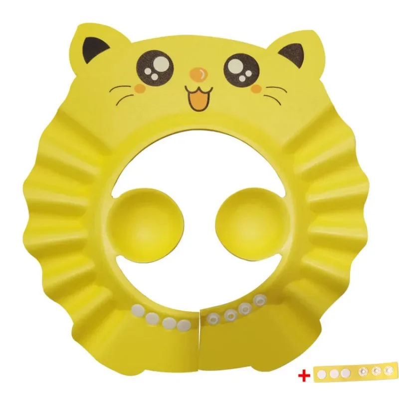 

Baby shower cap with visor, adjustable, waterproof, bath hat for children aged 6M - 3Y, hair and eye protector