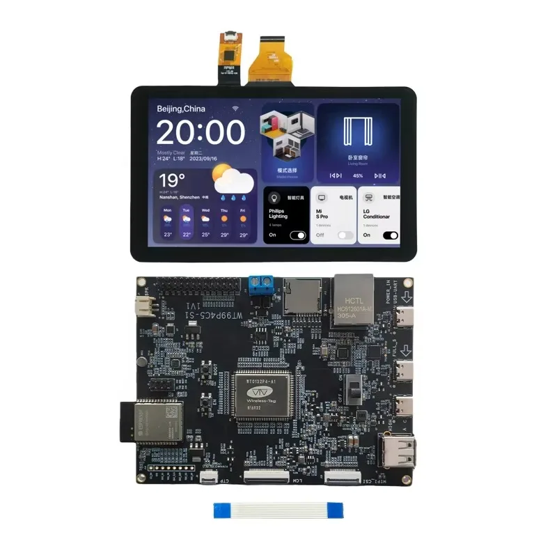 7inch LCD Screen Display 1024X600 MIPI Smart Displays WTP4C5MP07S Esp32 Lcd Board Used with ESP32 P4 and Esp32-c5 Dev Board