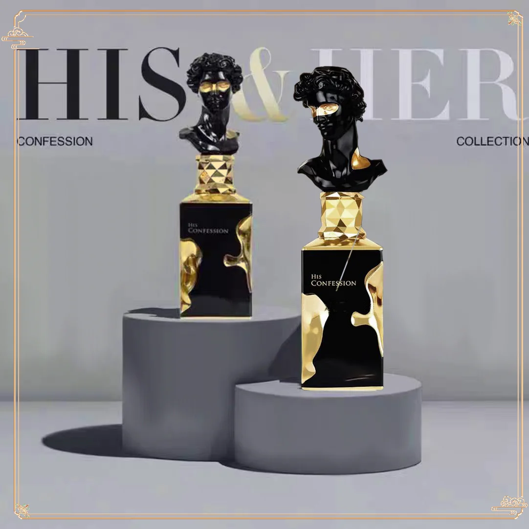

100ml of Her Confessional Men's and Women's Perfume Spray Long-lasting Scent Charm Seductive Enchantment Art Sculpture Figurine