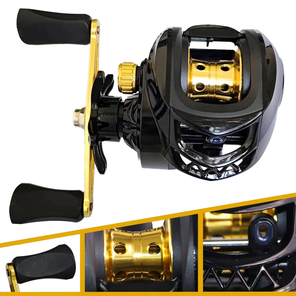 baitcasting reels which ratio for pike PURELURE Zana BFS Baitcaster Reel 13LB Drag Fishing Trout Panfish Casting Fishing Reels Magnetic Brake