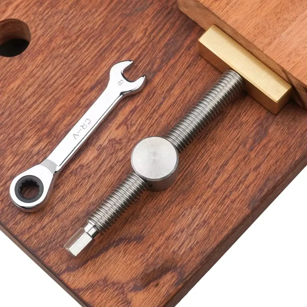 

Brass Material Woodworking Bench Dog Adjustable Clamping Too Brake Inserts Durable Quick Fixture Brass Fixture Vise