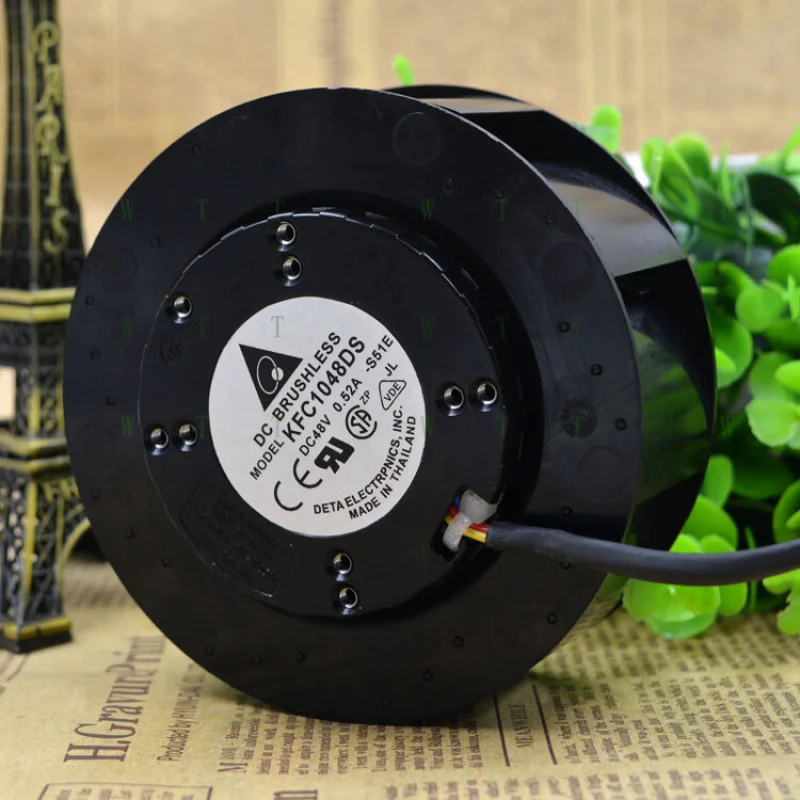 

H for Delta KFC1048DS 48V 0.52A 10 cm 4-wire PWM centrifugal disc cooling fan