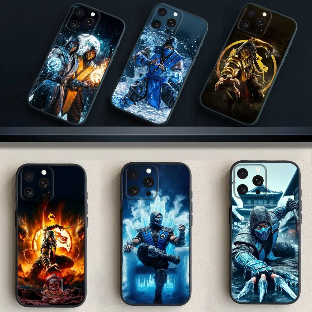 

Game Mortal K-Kombat-t Phone Case For iPhone 17,16,15,14,13,12,11 Plus,Pro Max,XS,X,XR,SE,Mini,8,7,Soft Silicone Black Cover