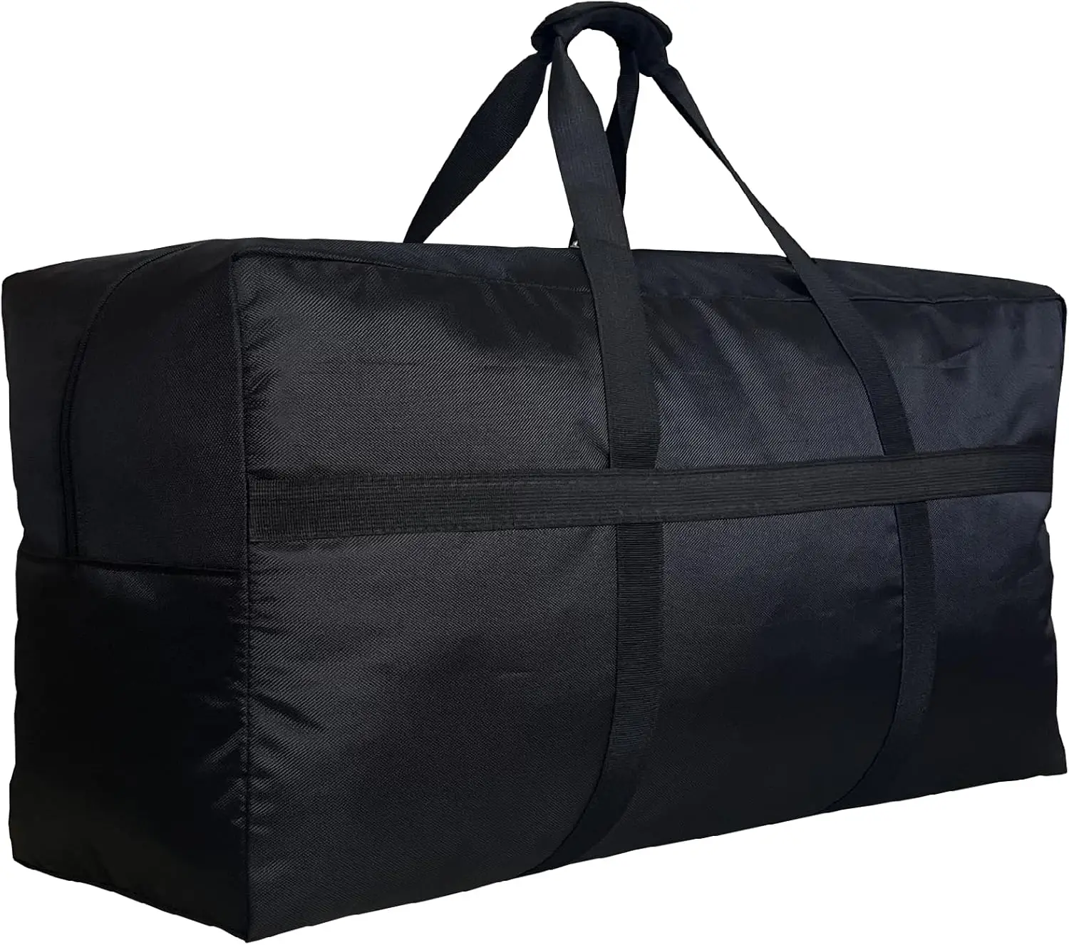 

Large Foldable Travel Duffle Bag with Extra Storage, Black - Durable & Spacious