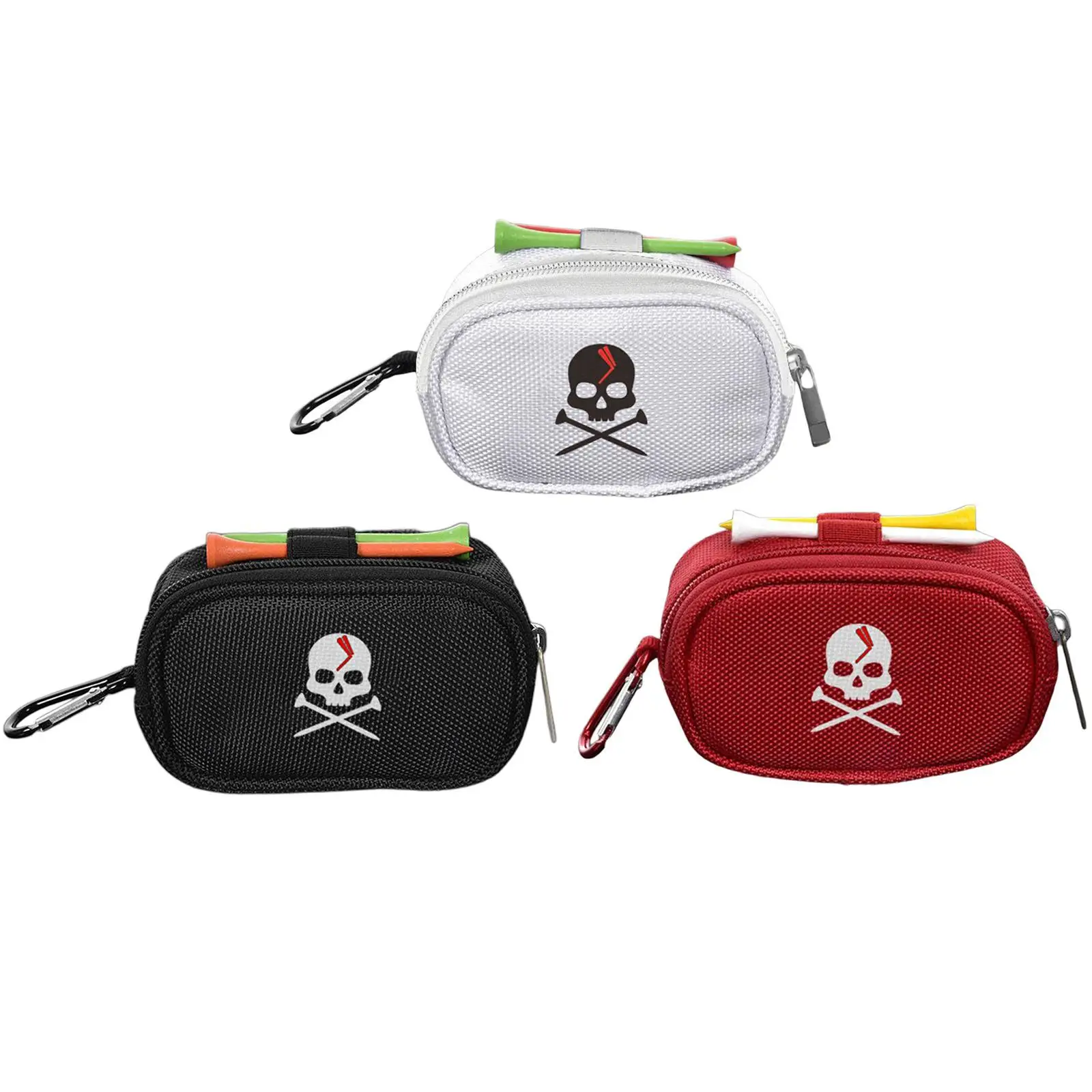 

Golf Ball Pouch Waist Bag Holds 3 Balls, 2 Tees, Portable Golf Ball Storage Bag Holder Golfer Pack