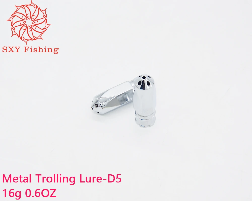 Sxy Angeln Metall Troll ing Köder Großwild Köder Metall Kopf Köder Angeln Köder DIY Jet Head Köder Super Raucher Kopf d5 16g 0,6 oz