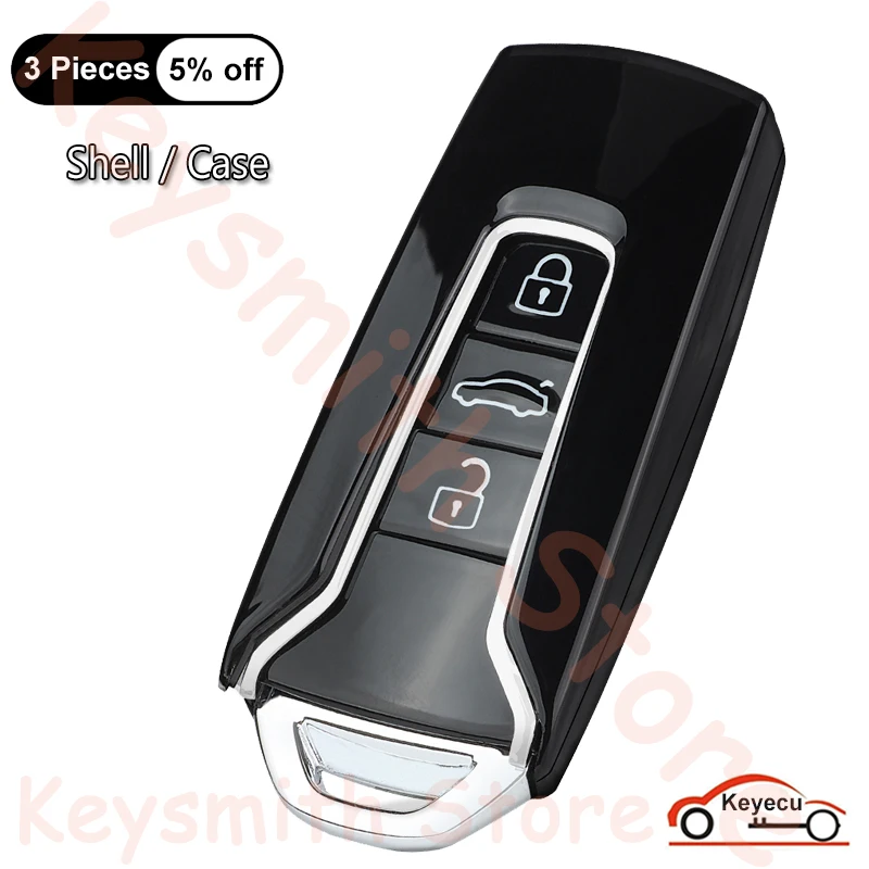 

Сменный чехол KEYECU с дистанционным управлением, чехол с 3 кнопками для Volkswagen VW Touareg 2018 2019 2020 2021