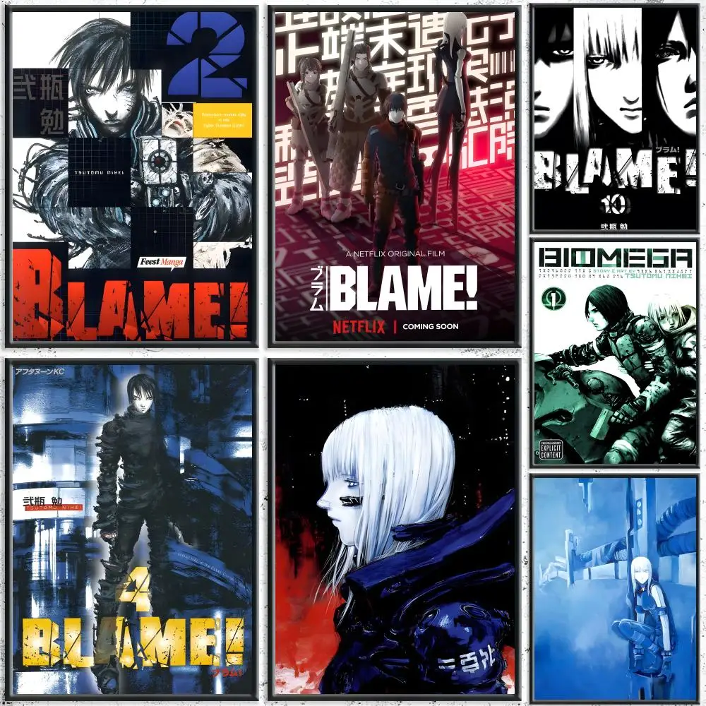 Anime B-BLAME Poster HD wasserdichte selbstklebende Wandkunst – Verwendung in verschiedenen Szenen, Top-Geschenk-Pick