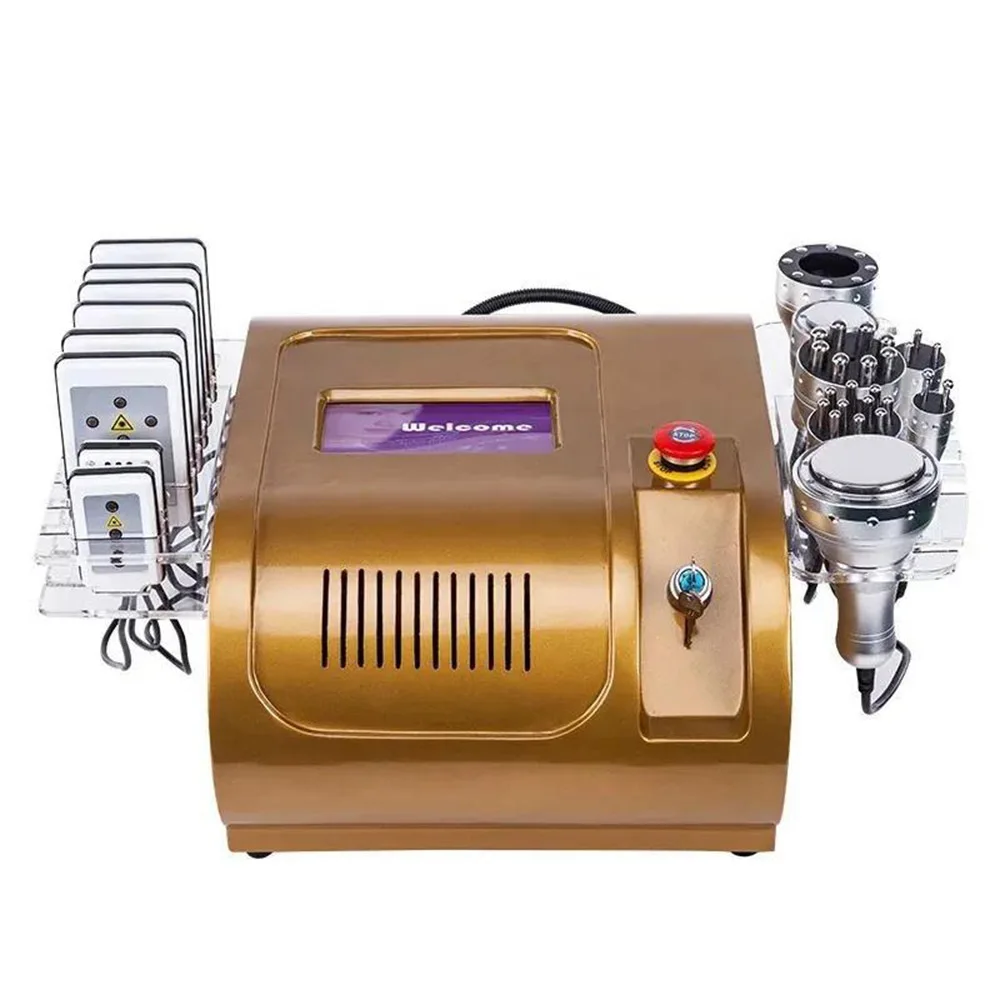 

8 in 1 Desktop 40K Cavitation Vacuum RF Lipolaser Negative Pressure Massage Body Shaping Slimming Machine