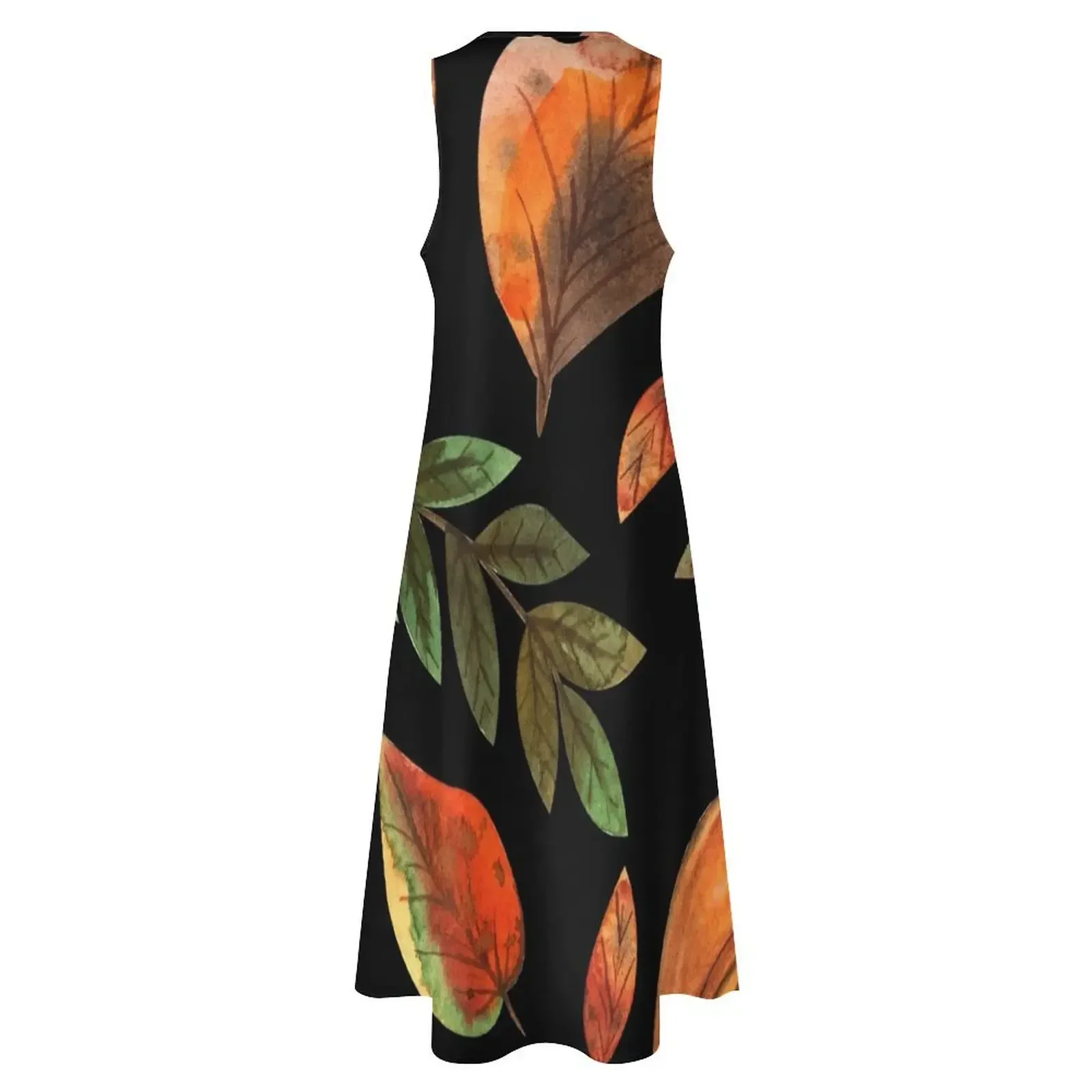Hello autumn pumpkin leaf pattern Long Dress Bride dresses Women's long dress Women's summer dresses Dress