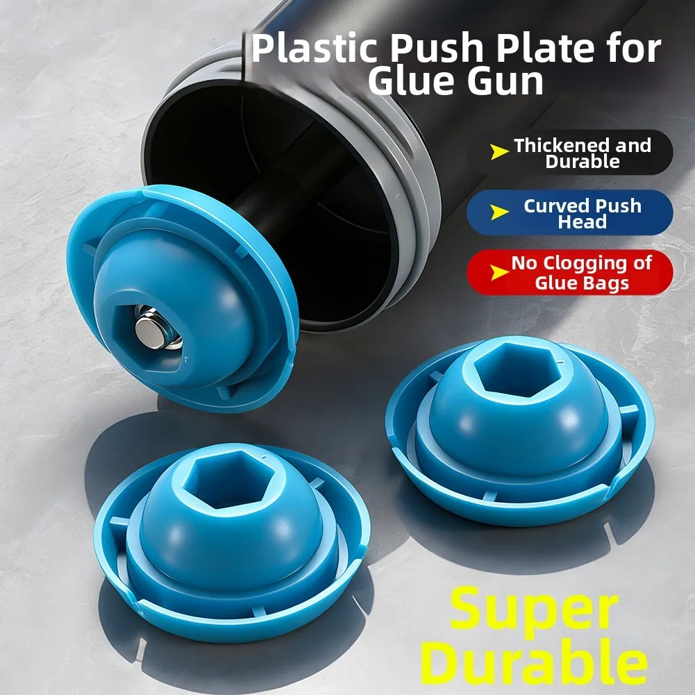 Glass glue tool push plate ABS large round push head for smooth application and clog prevention compatible with 8mm 14mm
