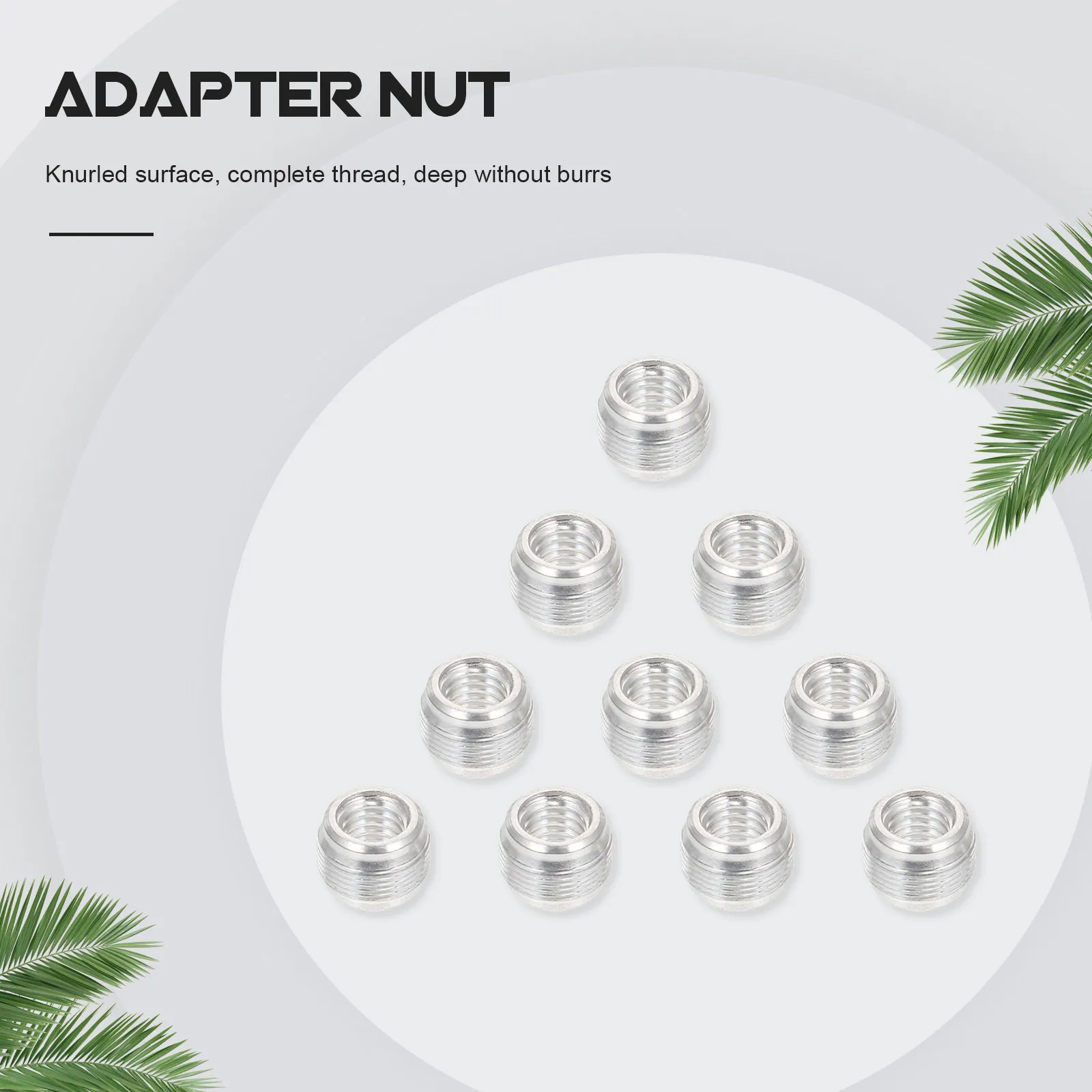 10Pcs Pickup Nut Aluminum Alloy Guitar Microphone Stand Adapter Conversion Screw Metal Guitar Nut Accessories Mic Stand Adapter