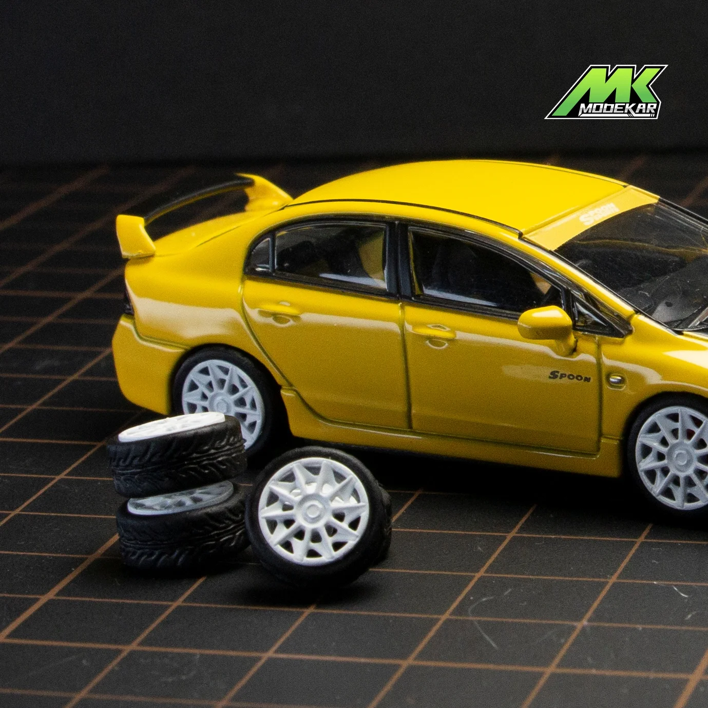 1/64 microkiom 10mm kol s guma pneu modelka auto konverze součástky JDM VIP horká kola tomica minigt neobyčejný modelka O