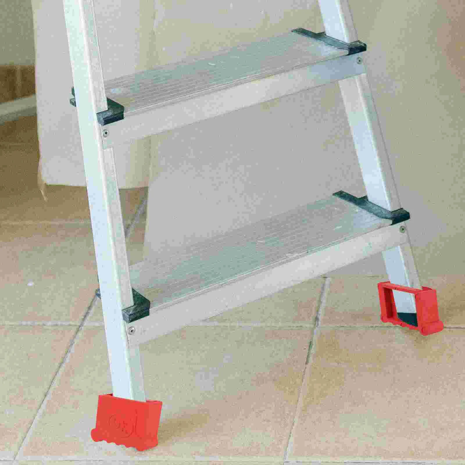 Almohadillas antideslizantes para escalera de piezas, cubierta de pies de repuesto, tapas de piernas, puntas de goma gruesas, 4 unidades