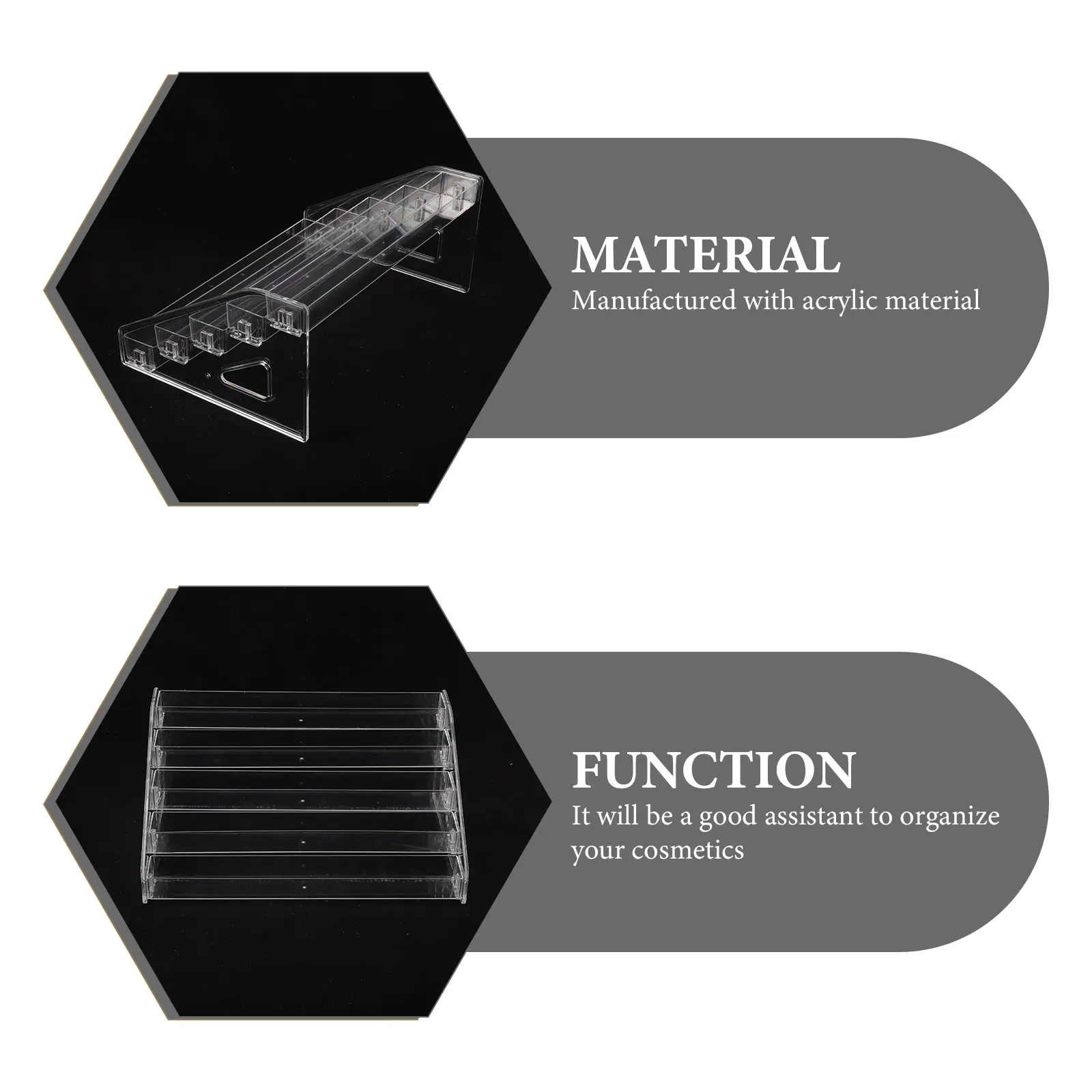 

Multilayer Transparent Makeup Stand Clear Organizer Household Rack For Lipstick Eyeshadow Storage Display Desktop Tray