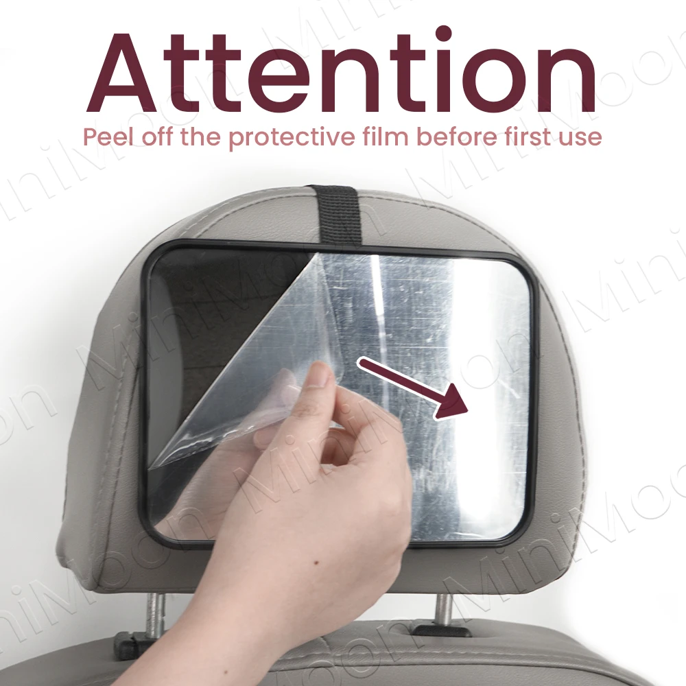 Shatterproof Baby Car Mirror, Crash Tested for Safe & Clear View of Rear-Facing Infant, for Parents' Peace of Mind