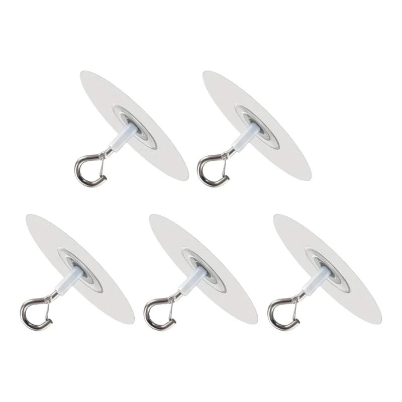  Pack of 5 Versatile Ceiling Hooks With Heavy Duty Adhesive For Lanterns Flyers Net