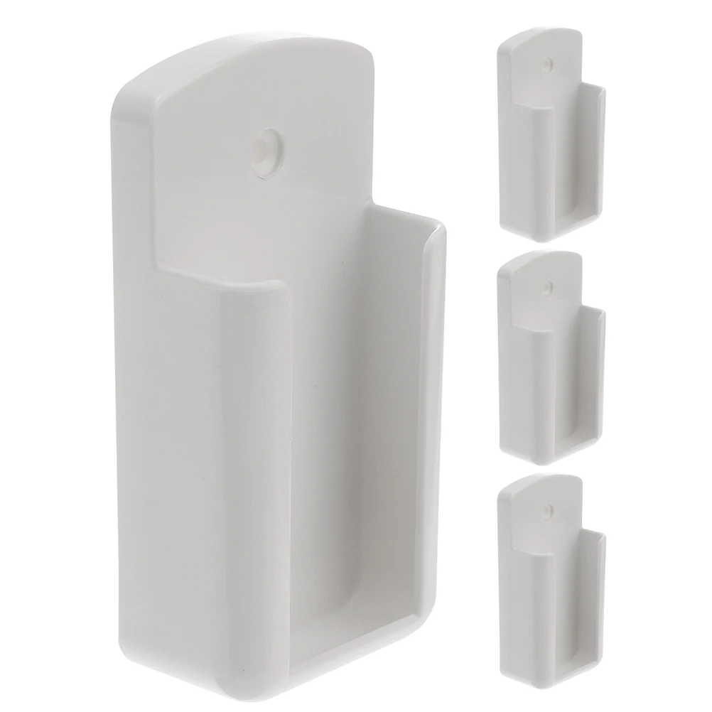 

4pcs Control Holder Wall Mount Adhesive Space Saving For Ac Controller Box Universal Wall-Mounted Rack Remote Storage Rack