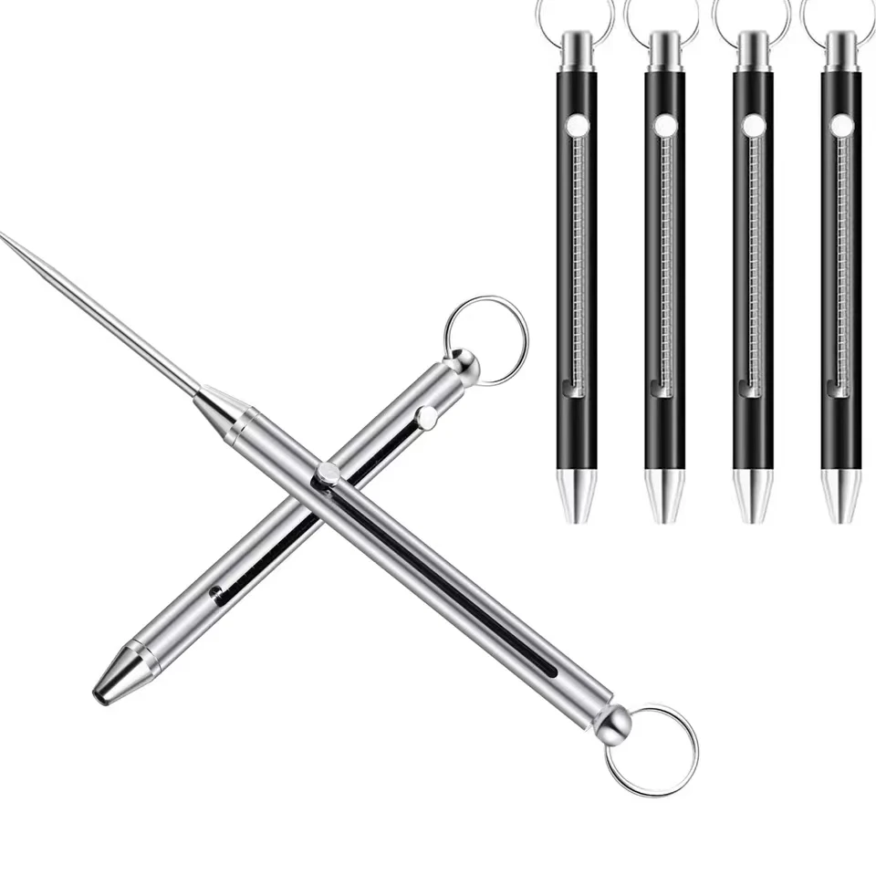 Telescopic toothpick, keychain, pendant, gift, fruit fork, mobile phone card extractor, needle remover, courier tool