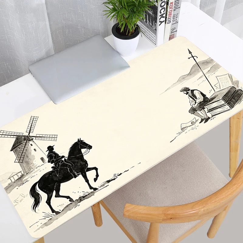 Mouse Pad Vintage Spanish Age of Discovery Series Large Gaming Pad Non-slip Extended Keyboard Desk Mat Gamer E-sports MousePad