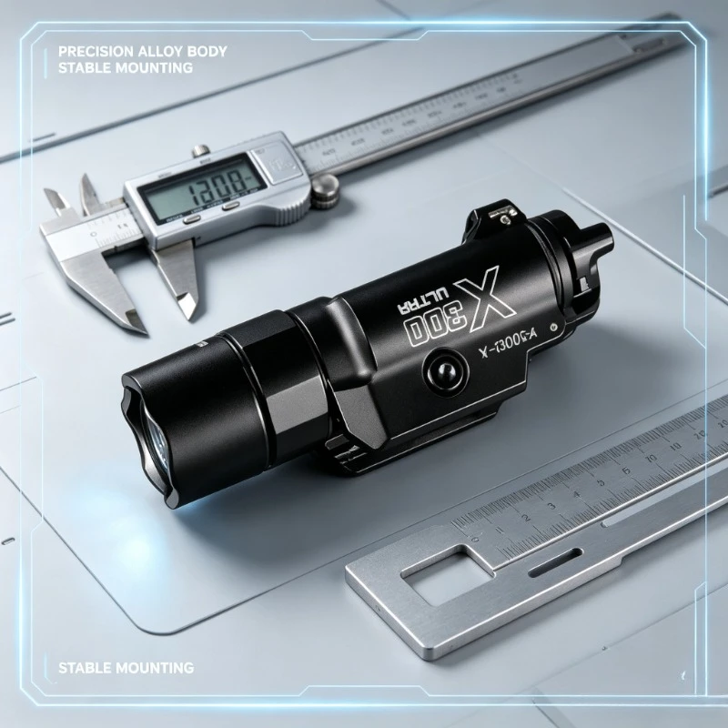 1. Hobby Model DIY Lighting Kit, 500LM Strobe Alloy Flashlight X300U‑A Fits 20mm Rail For Model Build