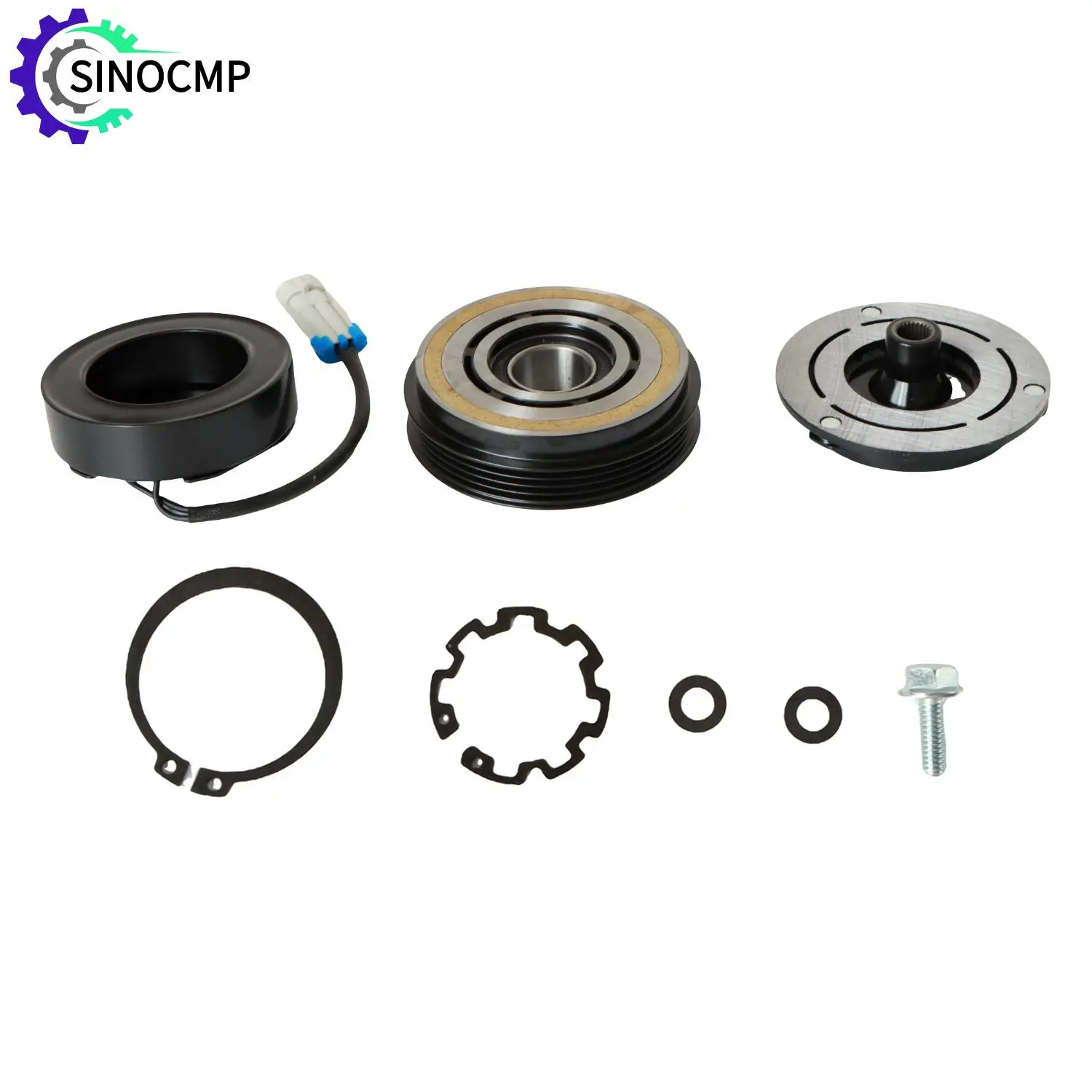 مجموعة قابض ضاغط التيار المتردد 1805 10S20F FS784550SR لـ 2000-2014 شيفروليه تشيفي سيلفرادو 1500 2500 3500 HD 8CYL 4.8L قطع غيار السيارات